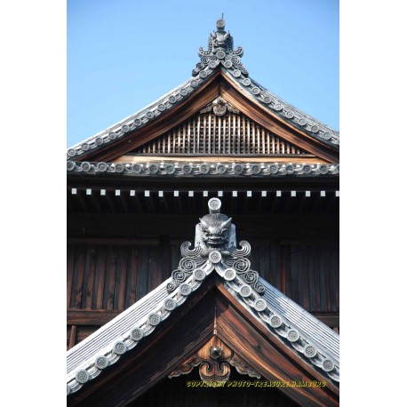 Dachgiebeldetails, Nishi-Honganji-Tempel.