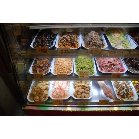 Lebensmittelschaufenster.