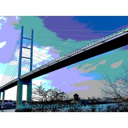 Rügenbrücke. Kunstbild.