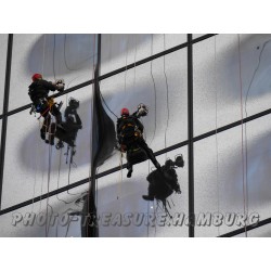 Fensterreinigung an der Elbphilharmonie 2.