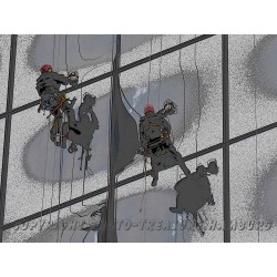 Fensterreinigung an der Elbphilharmonie 3.