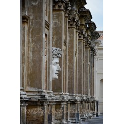 Blick in den Innenhof der Vatikanischen Museen, Rom.