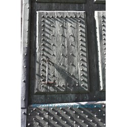 Ausschnitt der Porta del Popolo, Rom.