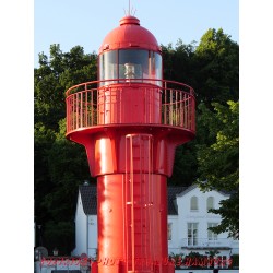 Leuchtfeuer am Museumshafen Hamburg-Oevelgönne.