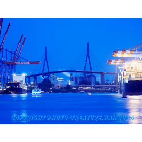 Köhlbrandtbrücke, Waltershof.