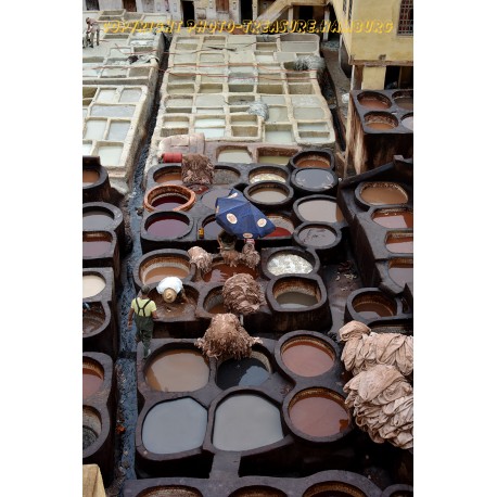 Ledergerberei in Fez 2.