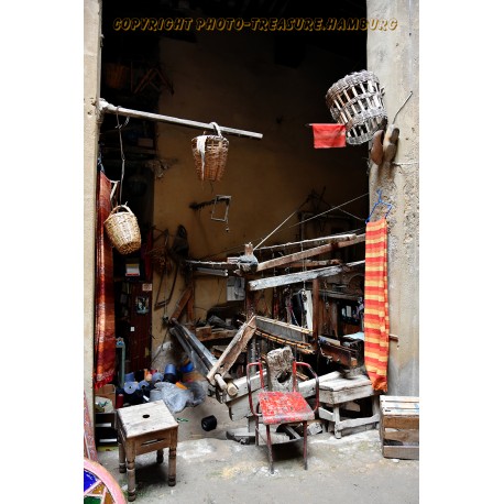 Weberei in Fez.