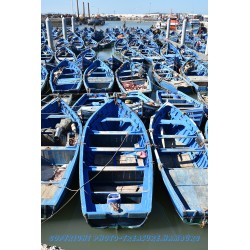 Fischerboote im Hafen von Essaouira.