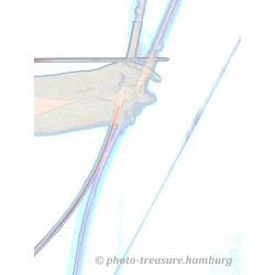 Voller Bogenauszug und Abschuss.